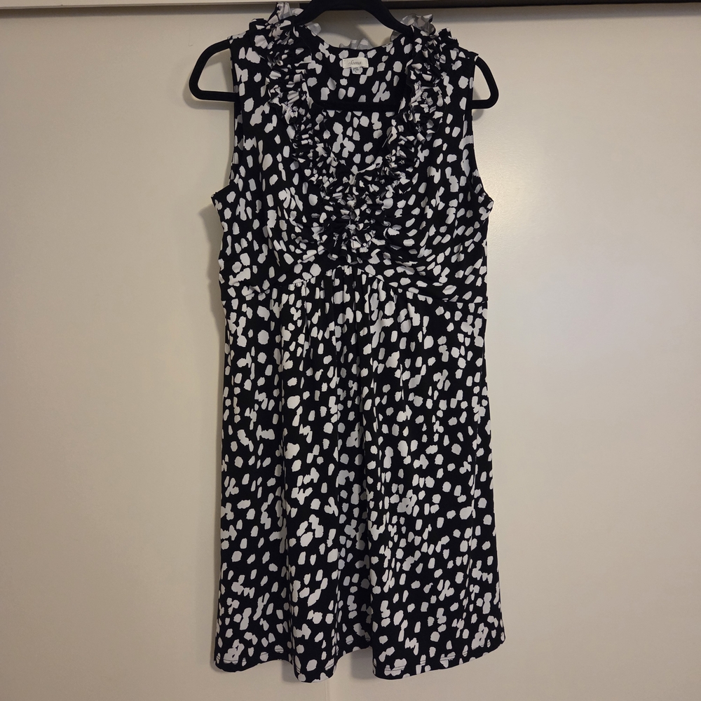 Soma Black and White Mini Dress